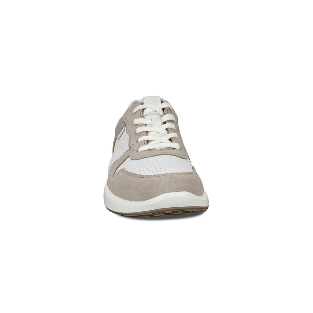 Mens Sneakers - ECCO Soft 7 Runner Perforateds - White - 0127TUPNQ
